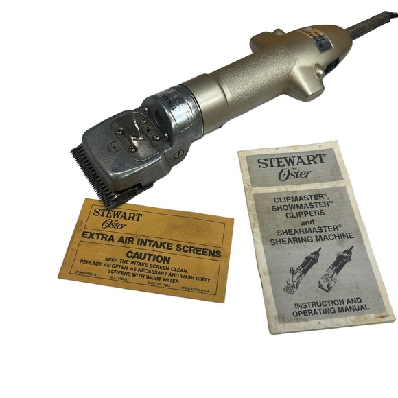 STEWART OSTER CLIPMASTER MODEL 510A LIVESTOCK ANIMAL CLIPPER SHEARS HORSES SHEEP - Picture 7 of 16